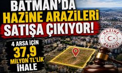 Batman’da Hazine Arazileri Satışa Çıkıyor! 4 Arsa İçin 37,9 Milyon TL’lik İhale