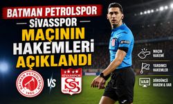 Batman Petrolspor - Sivasspor Maçının Hakemleri Açıklandı