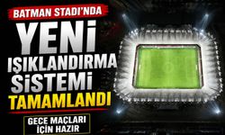 Batman Stadı’nda Yeni Işıklandırma Sistemi Tamamlandı: Gece Maçları İçin Hazır