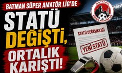 Batman Süper Amatör Lig’de Statü Değişti, Ortalık Karıştı