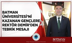 Batman Üniversitesi’ni Kazanan Gençlere Rektör Demir’den Tebrik Mesajı