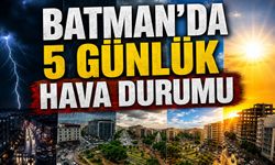 Batman’da Beş Günlük Hava Durumu