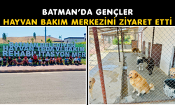 Batman’da Gençler Hayvan Bakım Merkezini Ziyaret Etti