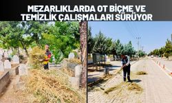 Batman’da Mezarlıklarda Ot Biçme ve Temizlik Çalışmaları Sürüyor