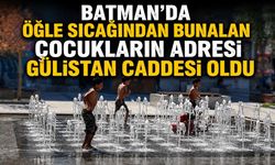 Batman’da Öğle Sıcağından Bunalan Çocukların Adresi Gülistan Caddesi Oldu