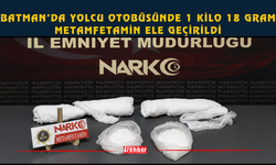 Batman’da Yolcu Otobüsünde 1 Kilo 18 Gram Metamfetamin Ele Geçirildi