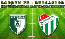 Bodrum FK - Bursaspor Hangi Kanalda? Saat Kaçta? Nerede?