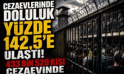 Cezaevlerinde Doluluk Yüzde 142,5’e Ulaştı! 433 Bin 520 Kişi Cezaevinde