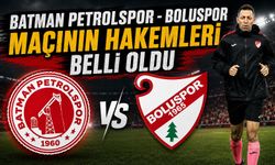 Batman Petrolspor-Boluspor Maçının Hakemleri Belli Oldu