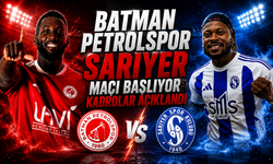Batman Petrolspor Sarıyer maçı başlıyor kadrolar açıklandı