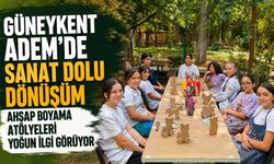 Güneykent ADEM’de Sanat Dolu Dönüşüm: Ahşap Boyama Atölyeleri Yoğun İlgi Görüyor