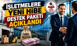 İşletmelere Yeni Hibe Destek Paketi Açıklandı