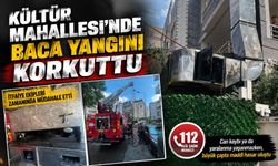 Kültür Mahallesi’nde Baca Yangını Korkuttu