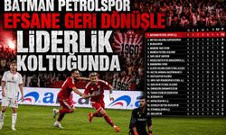 Batman Petrolspor Efsane Geri Dönüşle Liderlik Koltuğunda