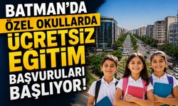 Batman’da Özel Okullarda Ücretsiz Eğitim Başvuruları Başlıyor! İşte Tarihler ve Şartlar
