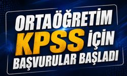 Ortaöğretim KPSS için başvurular başladı