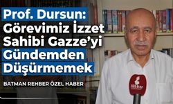 Prof. Dursun: Görevimiz İzzet Sahibi Gazze’yi Gündemden Düşürmemek