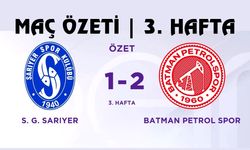 Sarıyer - Batman Petrolspor Maç Özeti | 3. Hafta