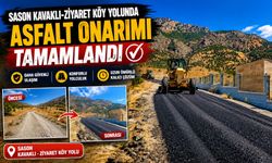 Sason Kavaklı-Ziyaret Köy Yolunda Asfalt Onarımı Tamamlandı
