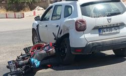 Siirt'te otomobil ile motosiklet çarpıştı: Bir yaralı