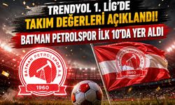 Trendyol 1. Lig'de Takım Değerleri Açıklandı! Batman Petrolspor İlk 10'da Yer Aldı