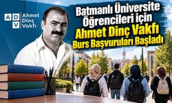 Batmanlı Üniversite Öğrencileri İçin Ahmet Dinç Vakfı Burs Başvuruları Başladı! Tıkla Başvur