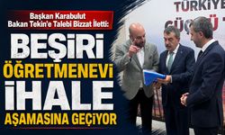 Başkan Karabulut Bakan Tekin’e Talebi Bizzat İletti: "Beşiri Öğretmenevi İhale Aşamasına Geçiyor"
