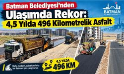 Batman Belediyesi’nden Ulaşımda Rekor: 4,5 Yılda 496 Kilometrelik Asfalt