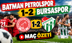 BATMAN PETROLSPOR 1-2 BURSASPOR MAÇ ÖZETİ