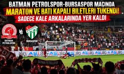 Batman Petrolspor-Bursaspor Maçında Maraton ve Batı Kapalı Biletleri Tükendi! Sadece Kale Arkalarında Yer Kaldı