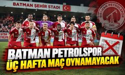 Batman Petrolspor Üç Hafta Maç Oynamayacak