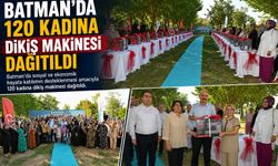 Batman’da 120 Kadına Dikiş Makinesi Dağıtıldı