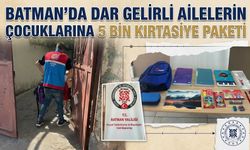 Batman’da Dar Gelirli Ailelerin Çocuklarına 5 Bin Kırtasiye Paketi