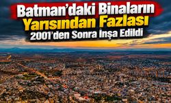 Batman’daki Binaların Yarısından Fazlası 2001’den Sonra İnşa Edildi