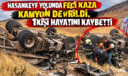 Hasankeyf Yolunda Feci Kaza: Kamyon Devrildi, 1 Kişi Hayatını Kaybetti