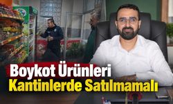 Okul Kantinlerinde Boykot Ürünleri Satılmamalı