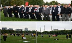 Bursa'da gökyüzü Gazze için uçurtmalarla renklendi