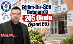 Eğitim-Bir-Sen Batman’da 205 Okulu Ziyaret Etti