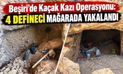 Beşiri’de Kaçak Kazı Operasyonu: 4 Defineci Mağarada Yakalandı