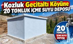 Kozluk Geçitaltı Köyüne 20 tonluk içme suyu deposu
