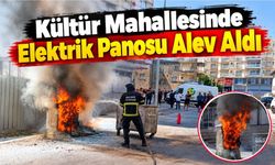Kültür Mahallesinde Elektrik Panosu Alev Aldı