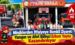 Miniklerden İtfaiyeye Renkli Ziyaret: Yangın ve Afet Bilinci Erken Yaşta Kazandırılıyor