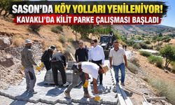 Sason’da Köy Yolları Yenileniyor! Kavaklı’da Kilit Parke Çalışması Başladı