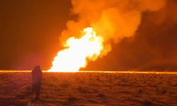 Suriye'de sabotaj nedeniyle bir doğal gaz boru hattında büyük bir yangın çıktı