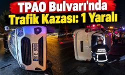TPAO Bulvarı'nda Trafik Kazası: 1 Yaralı