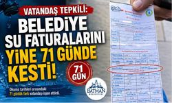 Vatandaş Tepkili: Belediye Su Faturalarını Yine 71 Günde Kesti