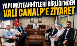 Yapı Müteahhitleri Birliği’nden Vali Canalp’e Ziyaret