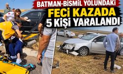 Batman-Bismil Yolundaki Feci Kazada 5 Kişi Yaralandı