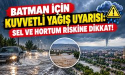 Batman İçin Kuvvetli Yağış Uyarısı: Sel ve Hortum Riskine Dikkat!