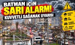 Batman İçin Sarı Alarm! Kuvvetli Sağanak Uyarısı